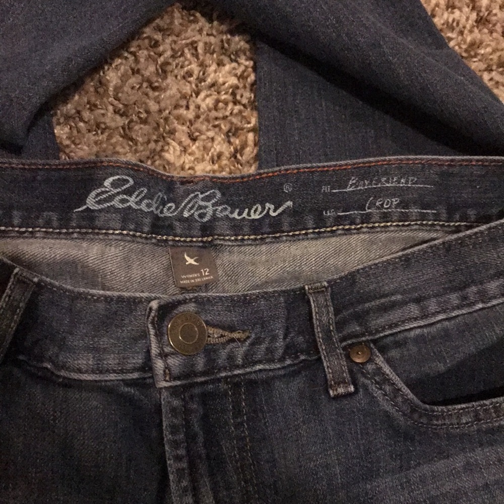 Eddie Bauer Boyfriend Crop 12